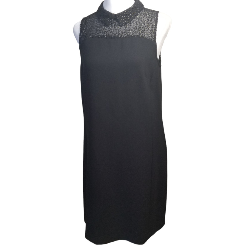 LOFT Black Sleeveless Mini Dress